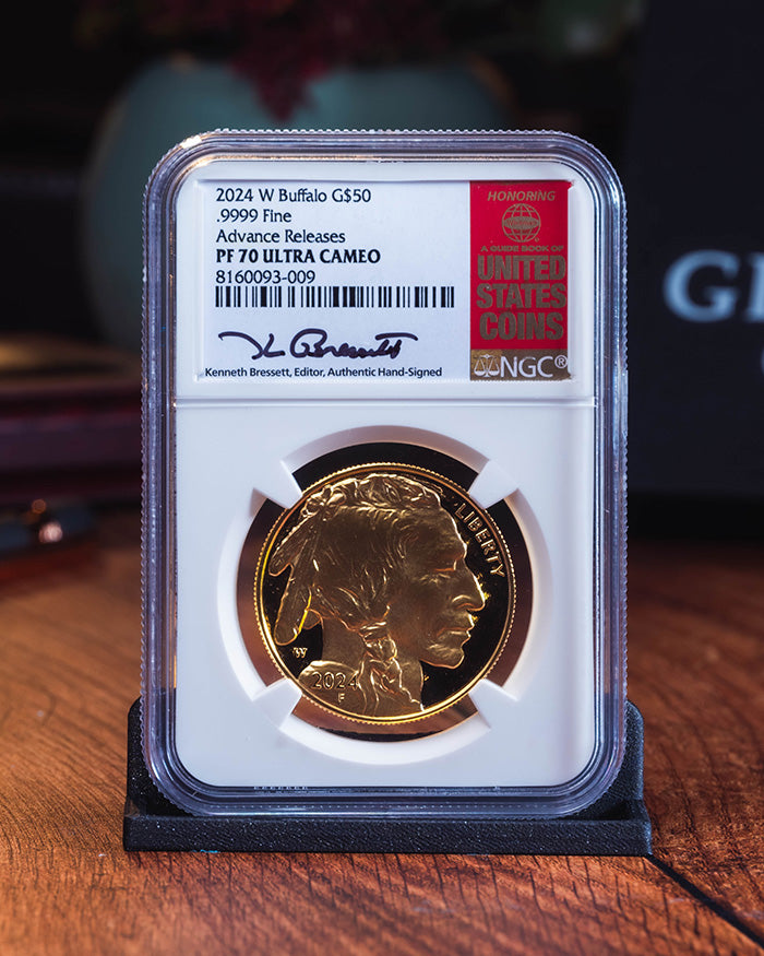 2024 W Buffalo | Advance Releases PF70 Ultra Cameo | Kenneth Bressett Autographed