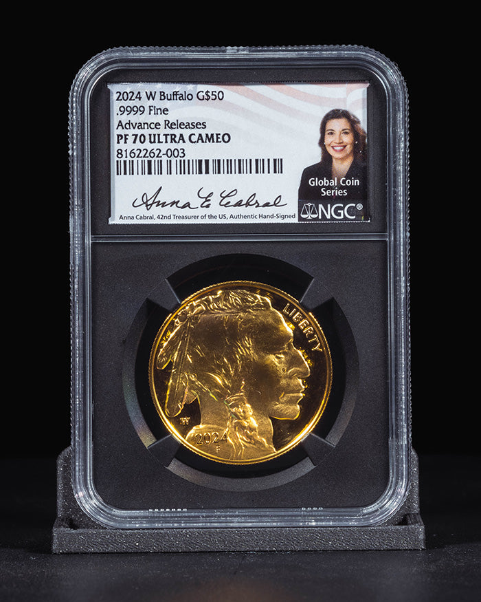 2024 W Buffalo | Advance Releases PF70 Ultra Cameo "Global Coin Series" | Anna Cabral Autographed