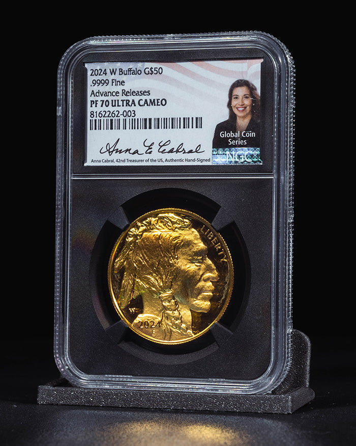 2024 W Buffalo | Advance Releases PF70 Ultra Cameo "Global Coin Series" | Anna Cabral Autographed