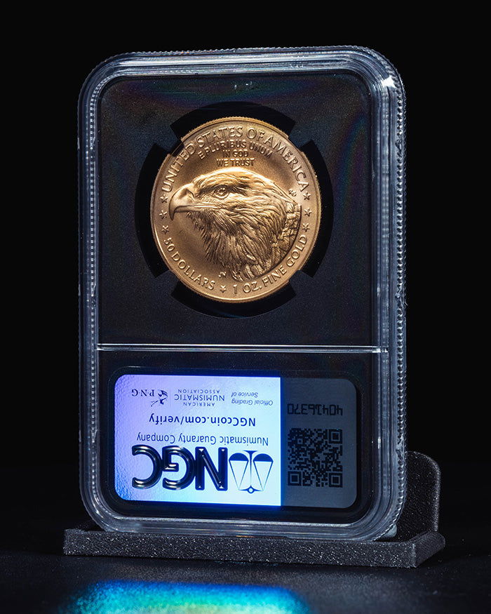 2024 W Burnished Gold Eagle | Advance Releases MS70 "Global Coin Series" | Anna Cabral Autographed