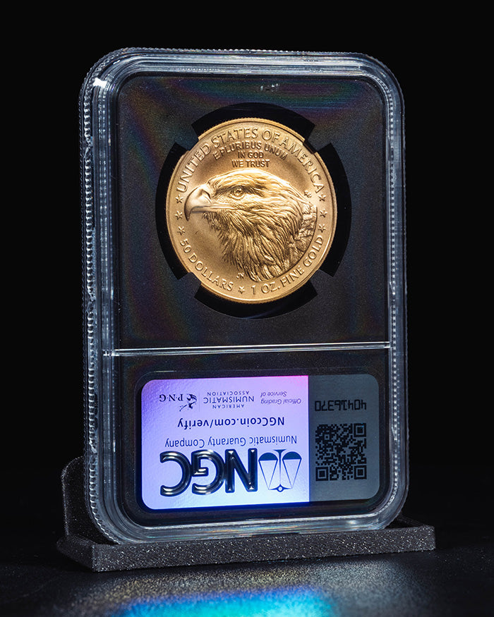 2024 W Burnished Gold Eagle | Advance Releases MS70 "Global Coin Series" | Anna Cabral Autographed