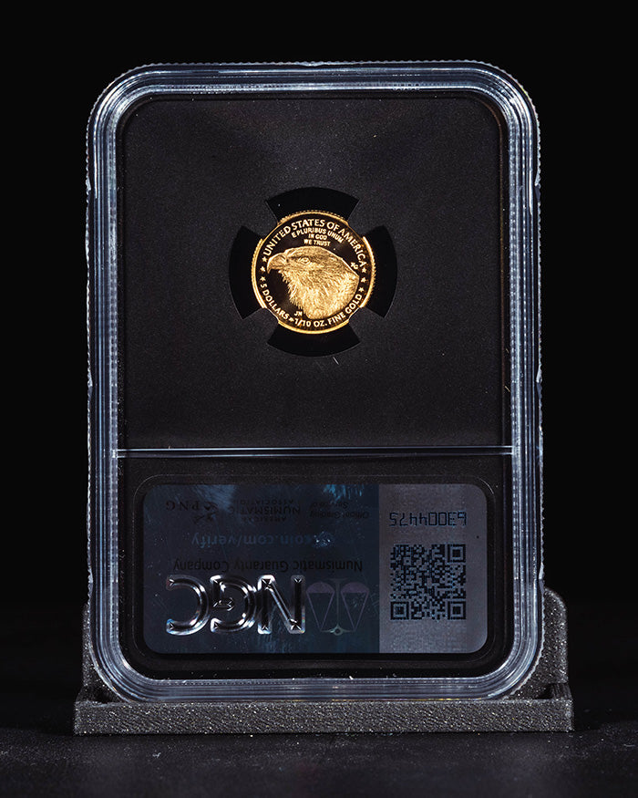 2024 W $5 Gold Eagle | Advance Releases PF70 Ultra Cameo "Global Coin Series" | Anna Cabral Autographed