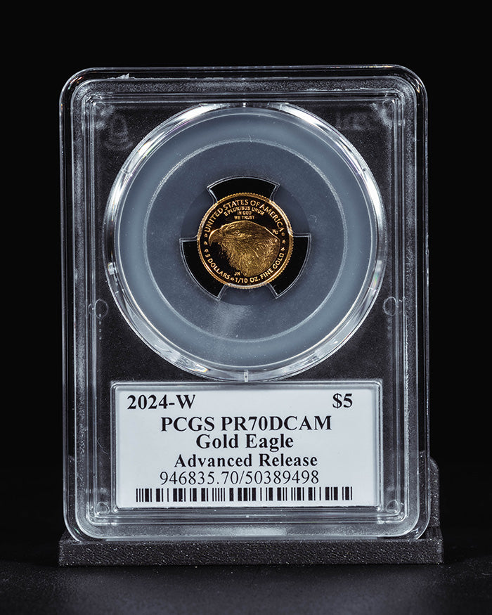 2024 W $5 Gold Eagle | Advance Releases PCGS PR70 Ultra Cameo | Stephanie Sabin Autographed