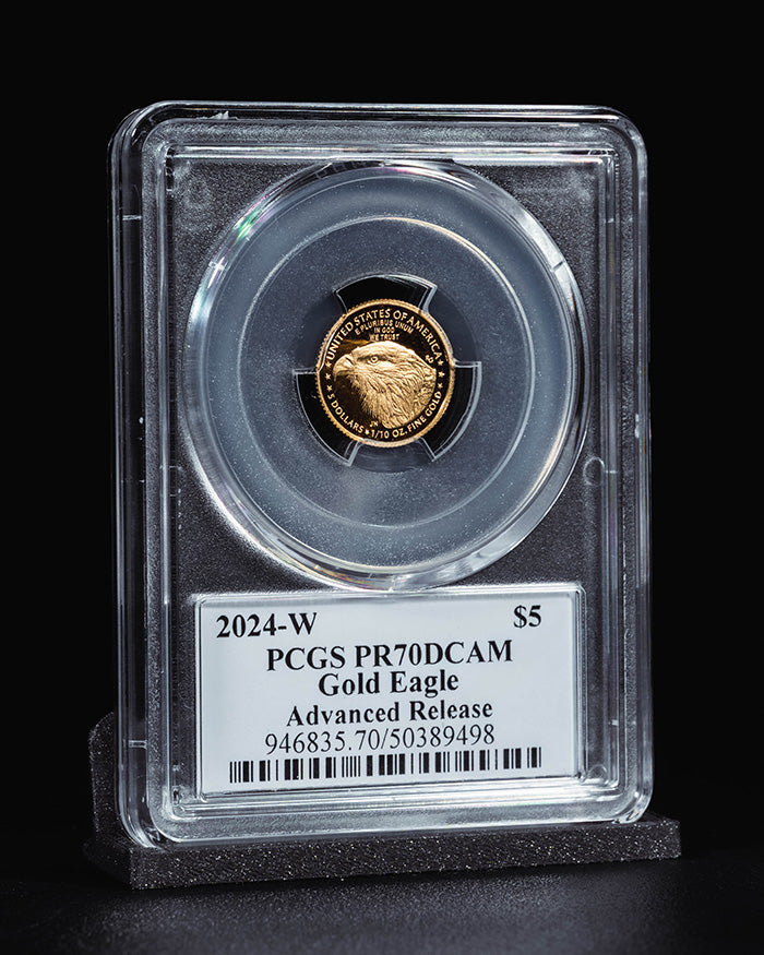 2024 W $5 Gold Eagle | Advance Releases PCGS PR70 Ultra Cameo | Stephanie Sabin Autographed