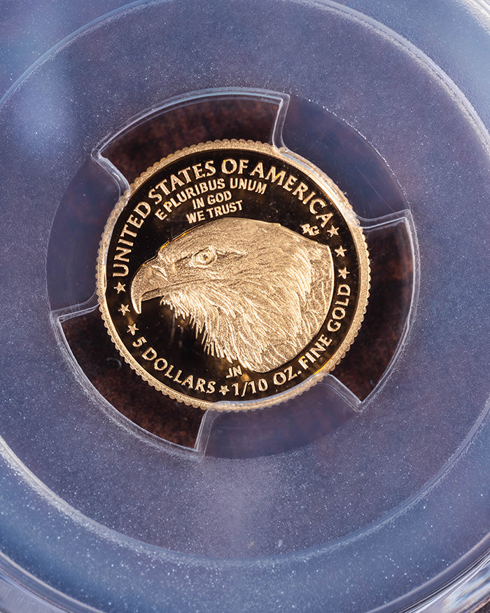 2024 W $5 Gold Eagle | Advance Releases PCGS PR70 Ultra Cameo | Stephanie Sabin Autographed