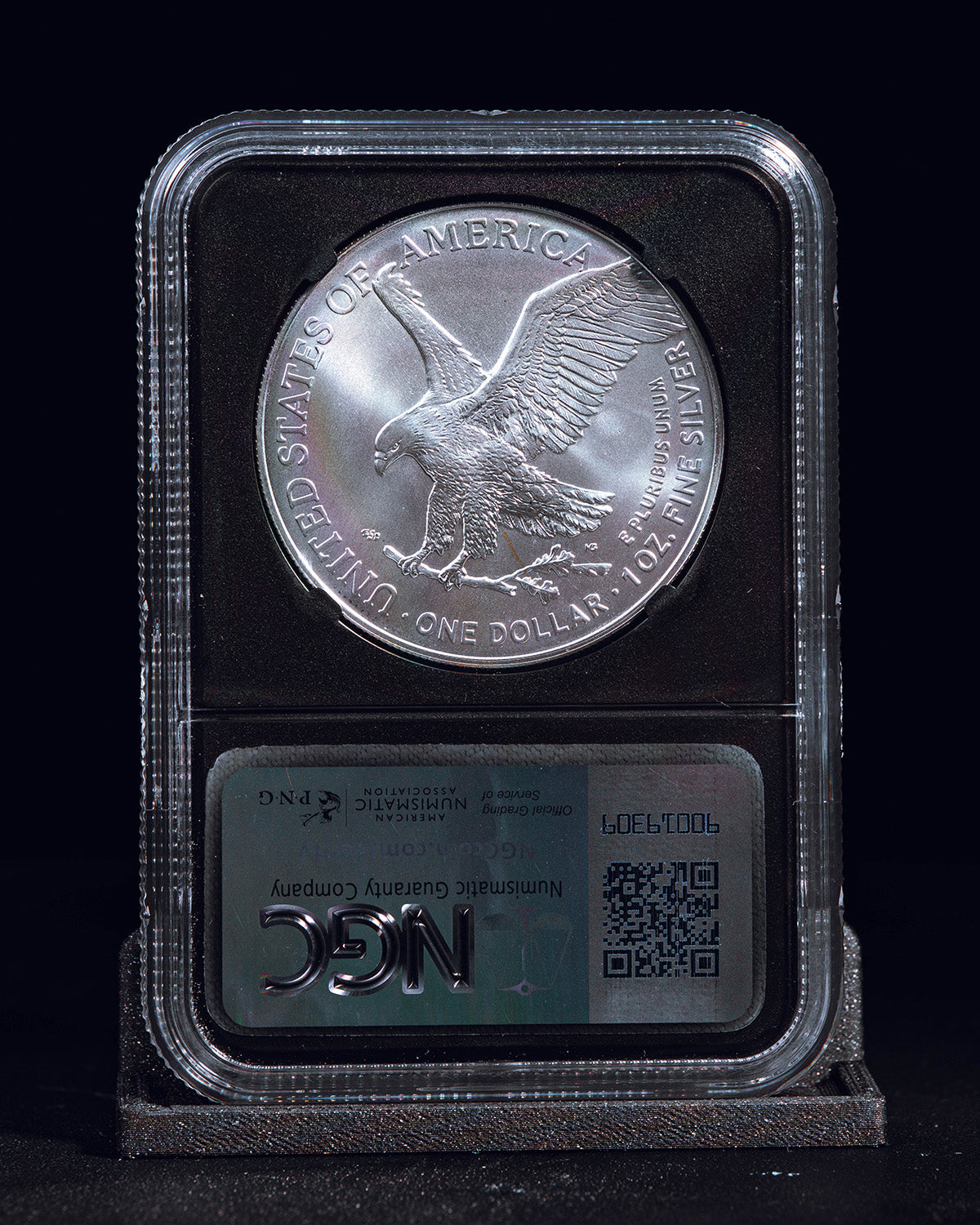 2024 $1 Silver Eagle "Santa Label" | NGC MS70