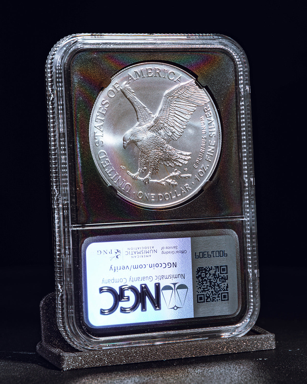 2024 $1 Silver Eagle "Santa Label" | NGC MS70