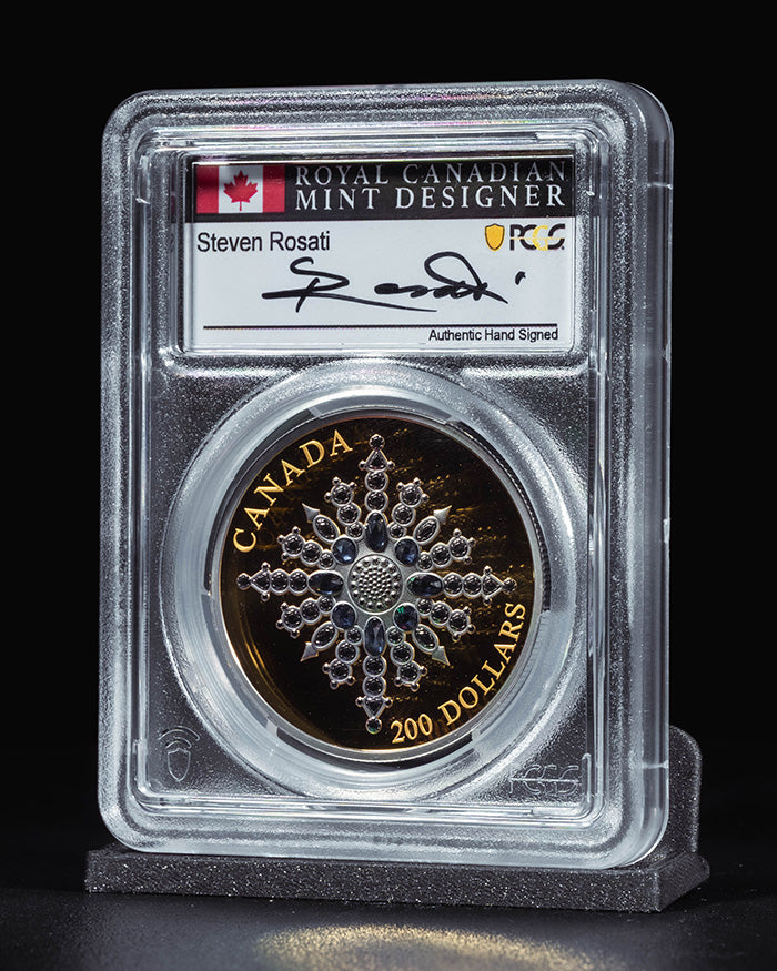 2024 $200 Canada Gold Sapphire Jubilee | First Day of Issue PCGS PR70 Deep Cameo | Steven Rosati Autographed