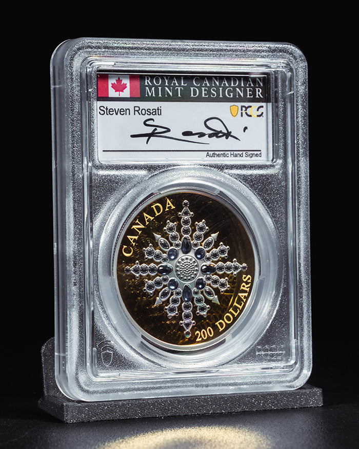 2024 $200 Canada Gold Sapphire Jubilee | First Day of Issue PCGS PR70 Deep Cameo | Steven Rosati Autographed