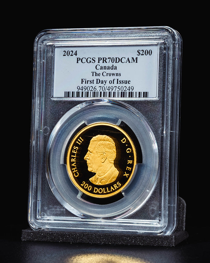 2024 $200 Canada The Crowns | First Day of Issue PCGS PR70 Deep Cameo | Steven Rosati Autographed