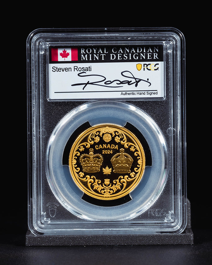 2024 $200 Canada The Crowns | First Day of Issue PCGS PR70 Deep Cameo | Steven Rosati Autographed