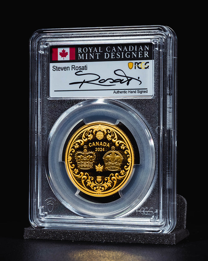 2024 $200 Canada The Crowns | First Day of Issue PCGS PR70 Deep Cameo | Steven Rosati Autographed