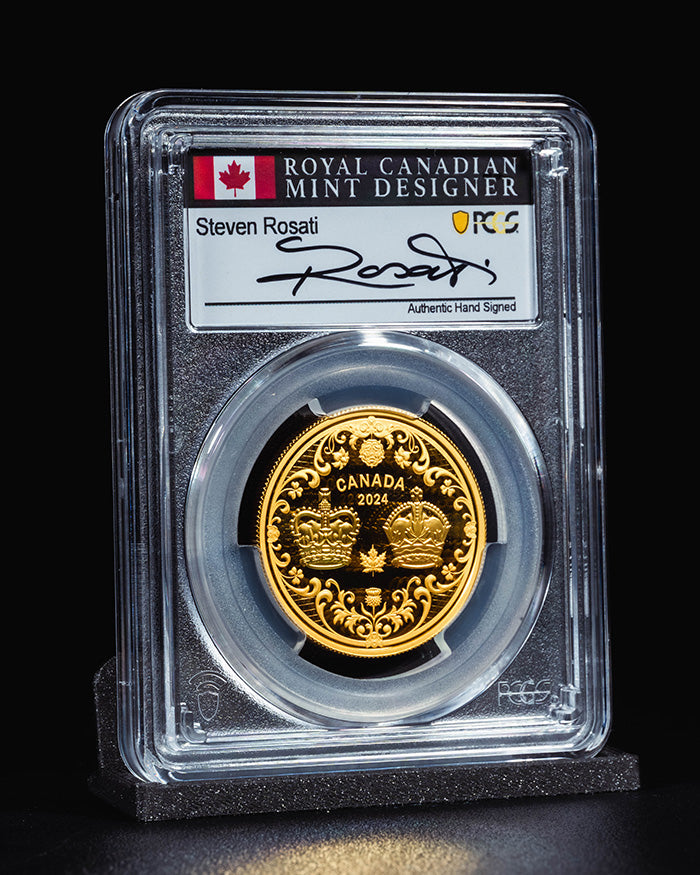 2024 $200 Canada The Crowns | First Day of Issue PCGS PR70 Deep Cameo | Steven Rosati Autographed