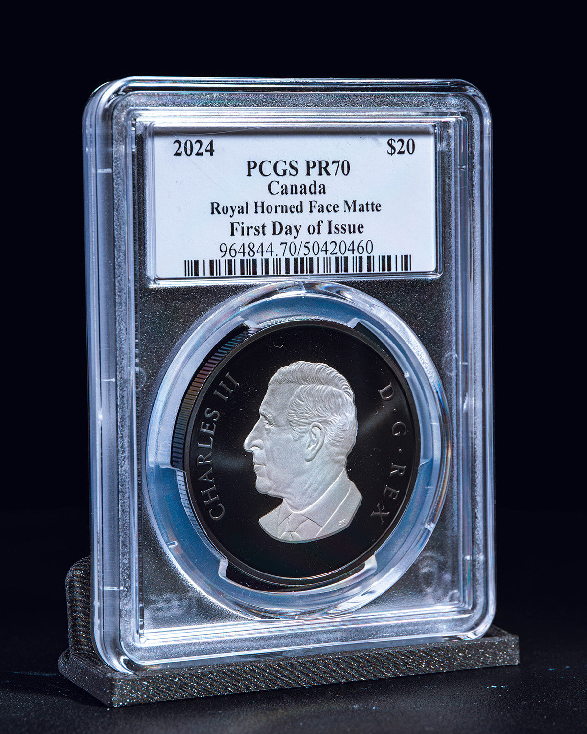 2024 $20 Canada Royal Horned Face Matte | First Day of Issue PCGS PR70 | Steven Rosati Autographed