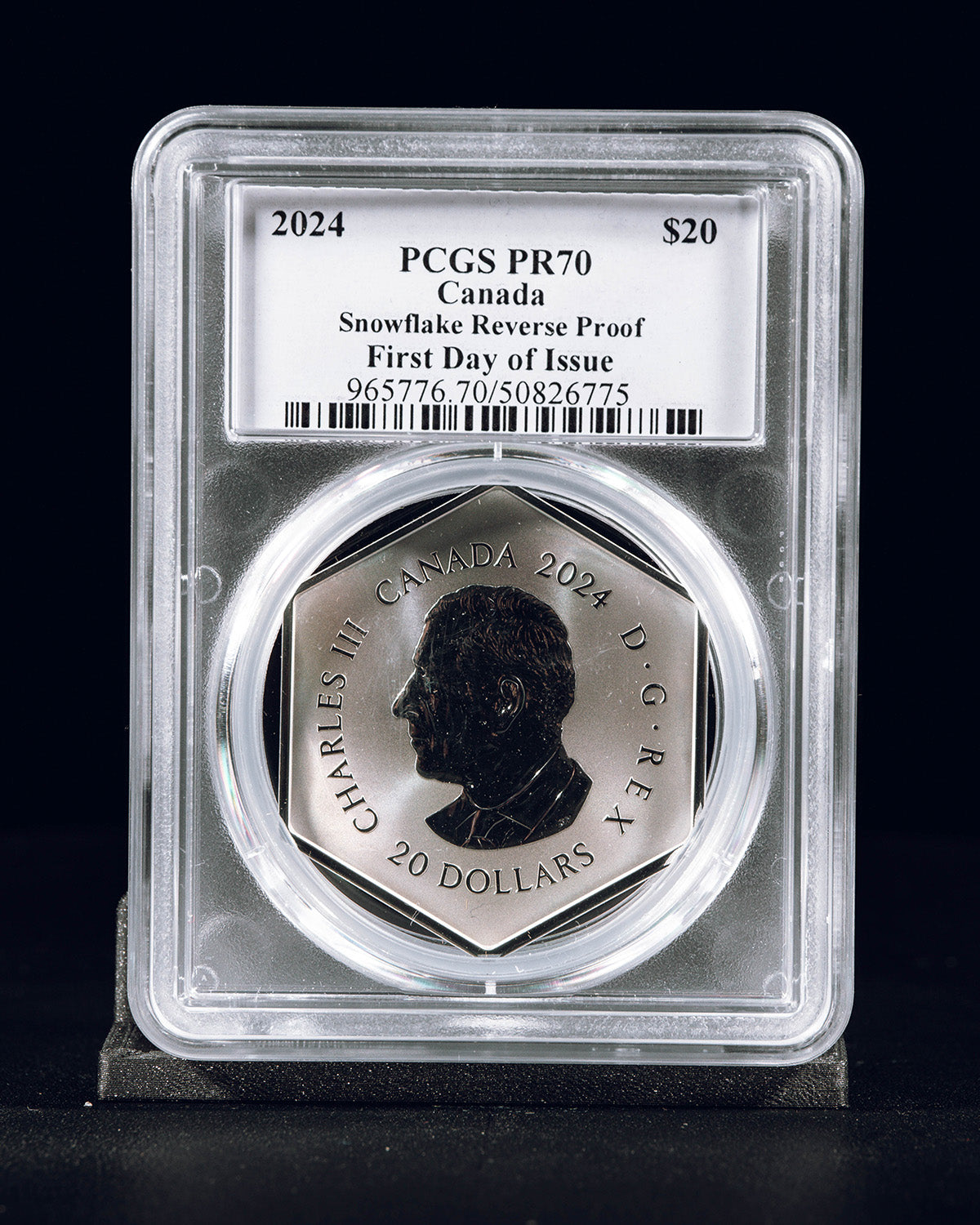 2024 $20 Canada Snowflake Reverse Proof | First Day of Issue PCGS PR70 | Steven Rosati Autographed