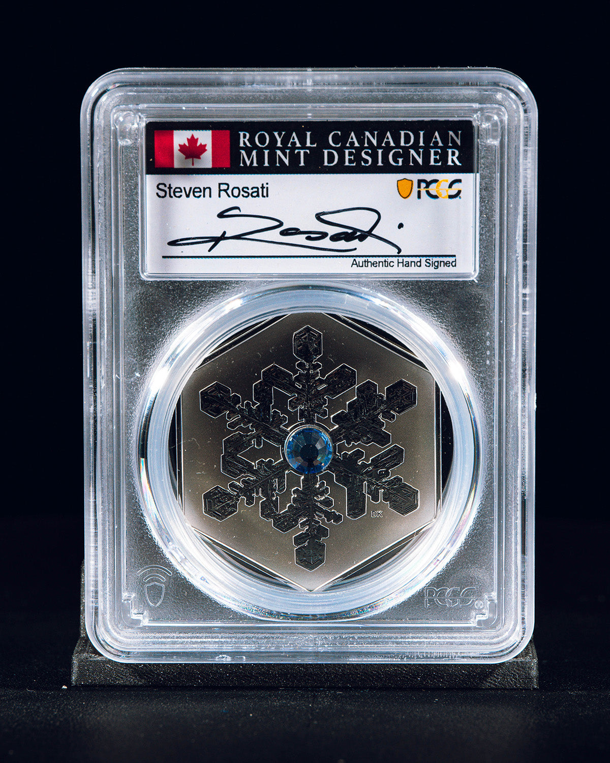 2024 $20 Canada Snowflake Reverse Proof | First Day of Issue PCGS PR70 | Steven Rosati Autographed