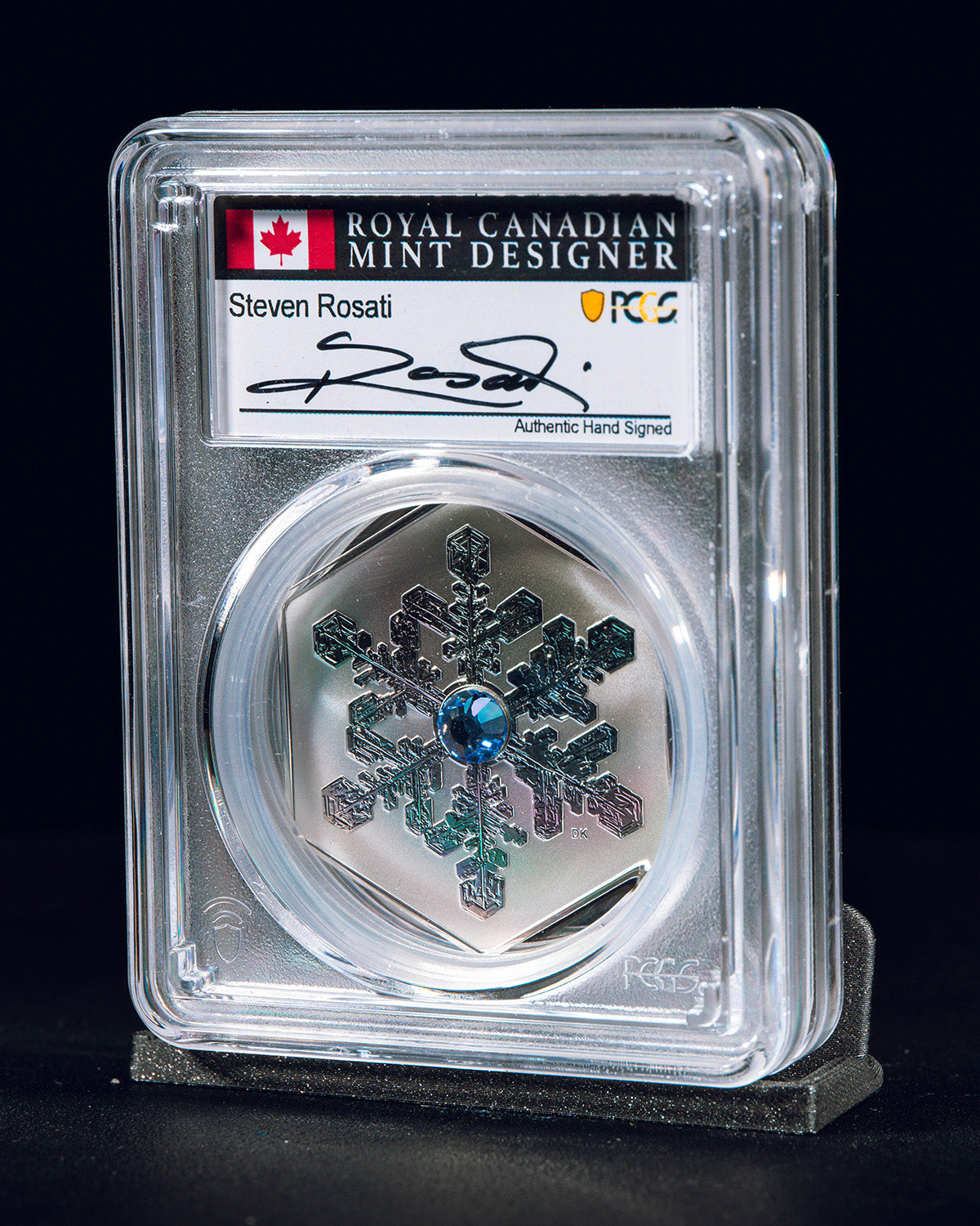 2024 $20 Canada Snowflake Reverse Proof | First Day of Issue PCGS PR70 | Steven Rosati Autographed