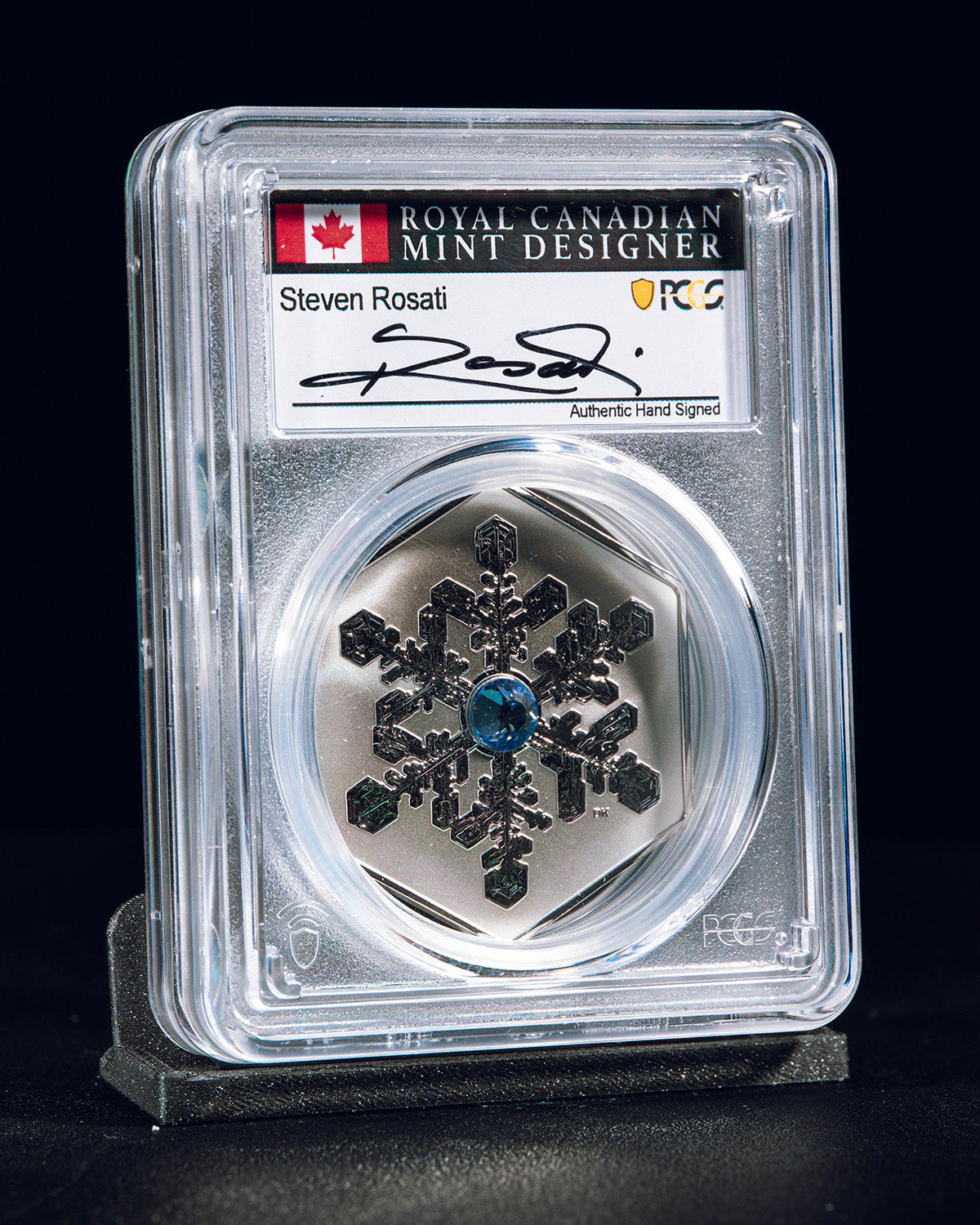 2024 $20 Canada Snowflake Reverse Proof | First Day of Issue PCGS PR70 | Steven Rosati Autographed