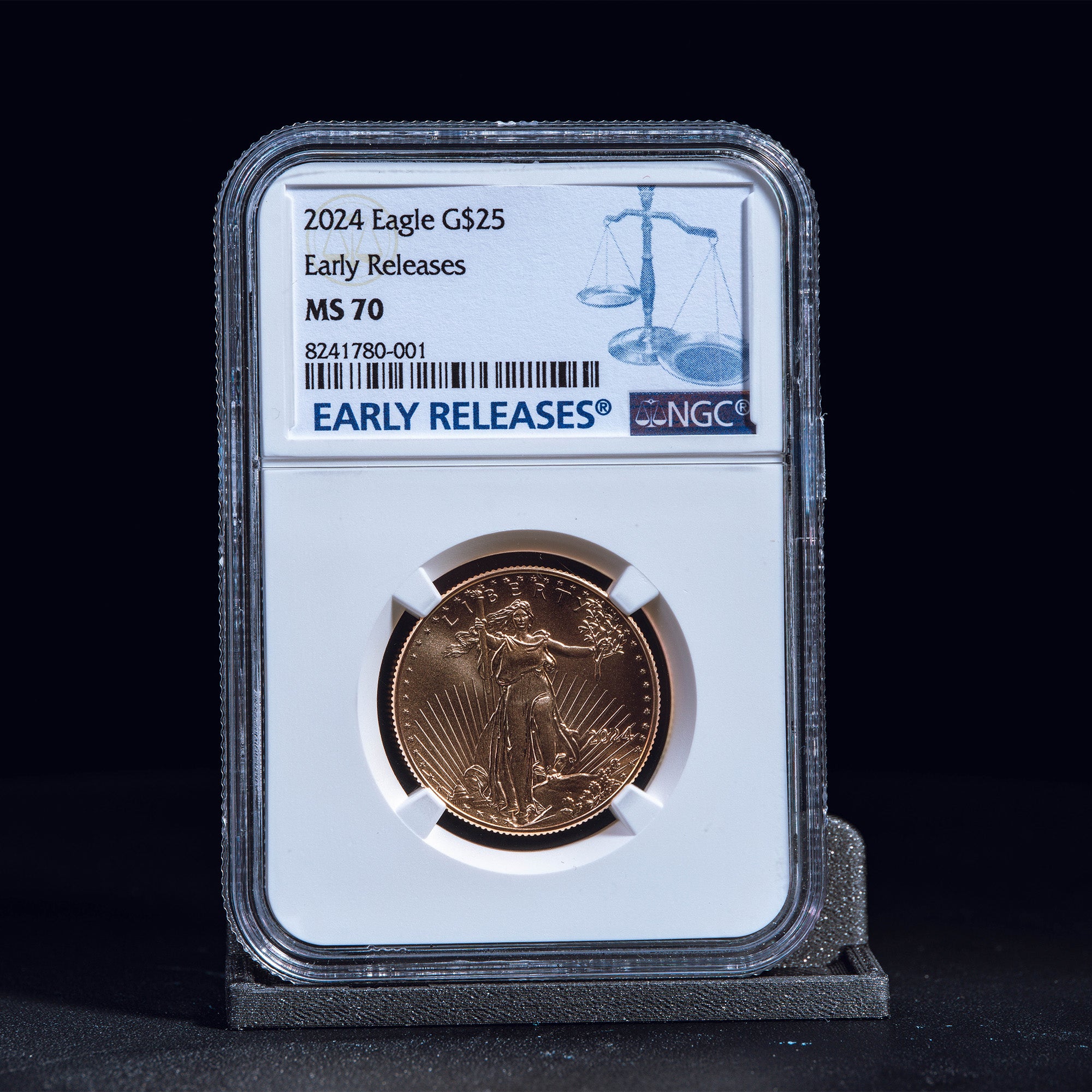 2024 $25 Gold Eagle Early Releases MS70