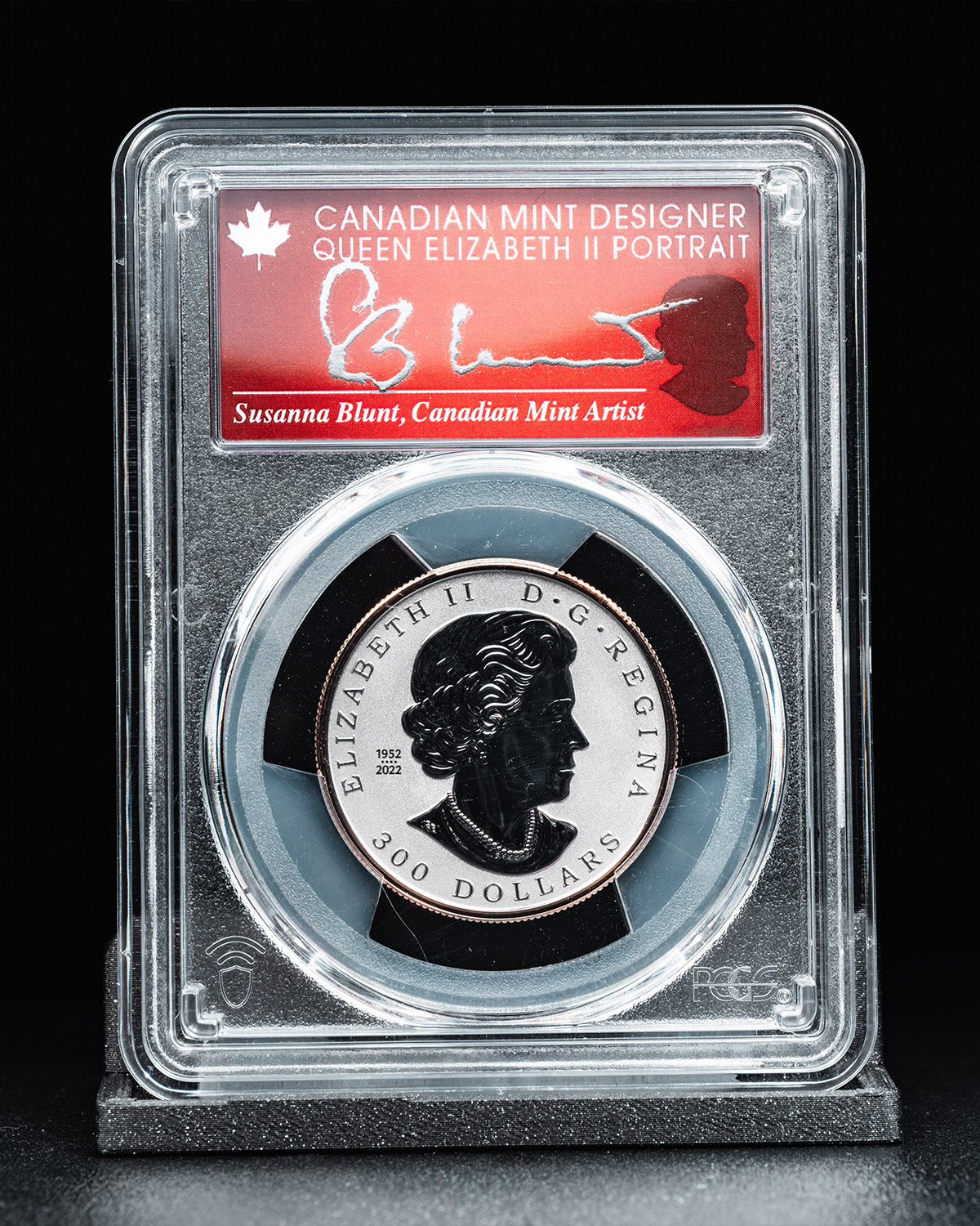 2024 $300 Canada Maple Leaf Forever | First Day of Issue PCGS Reverse PR70 | Susanna Blunt Autographed