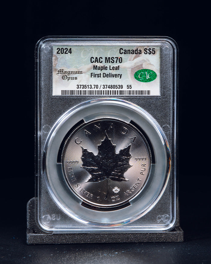 2024 S $5 Maple Leaf "Magnum Opus" | First Delivery CAC MS70