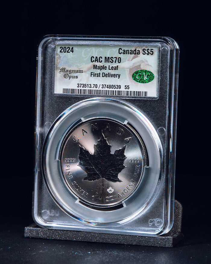 2024 S $5 Maple Leaf "Magnum Opus" | First Delivery CAC MS70