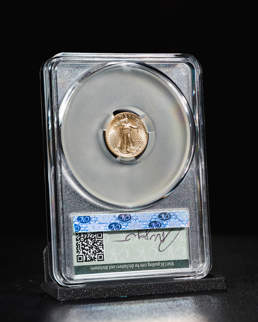 2025 1/10 oz $5 Gold Eagle | Reverse Strike Thru First Delivery CAC MS69 | Paul Nugget