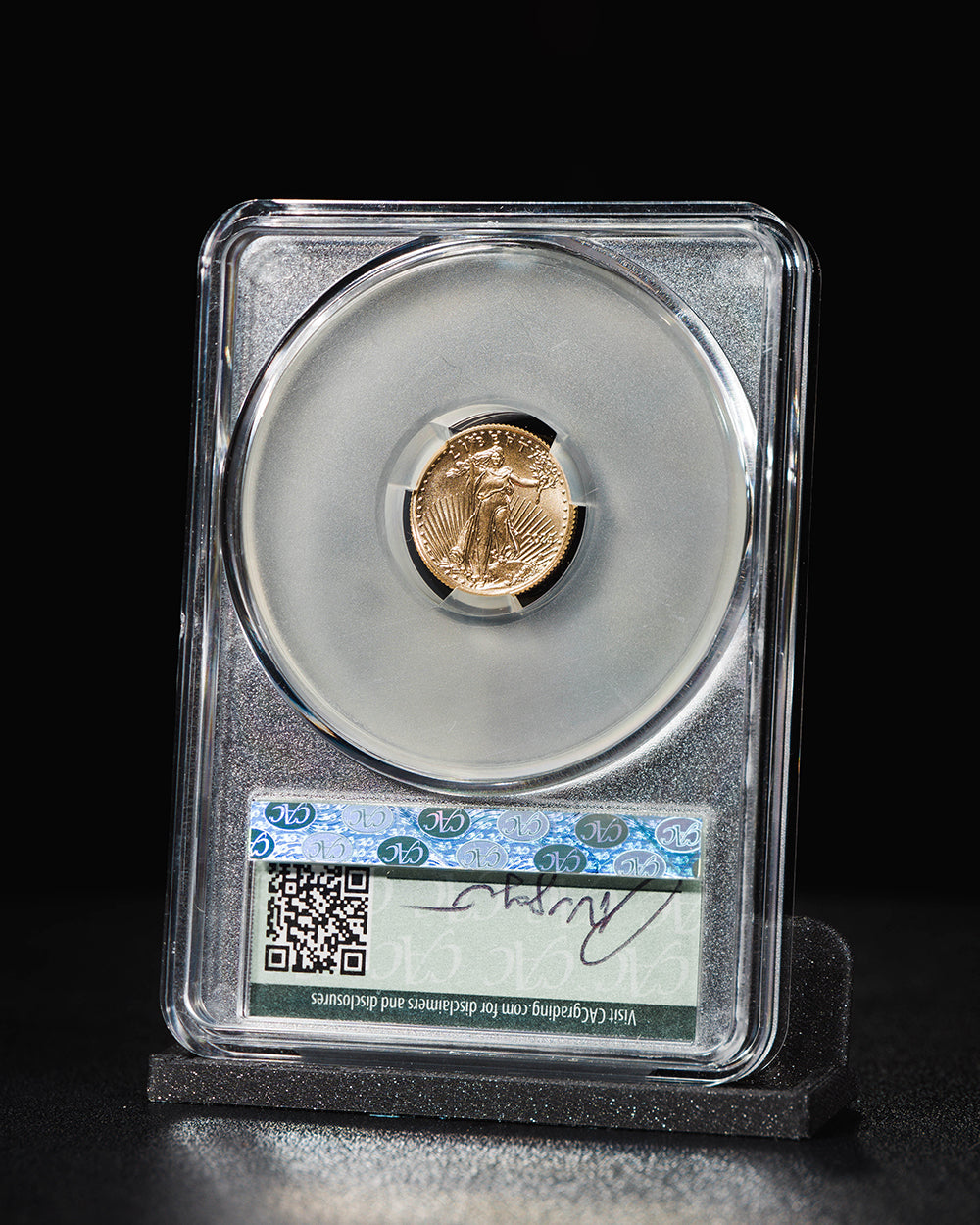 2025 1/10 oz $5 Gold Eagle | Reverse Strike Thru First Delivery CAC MS69 | Paul Nugget