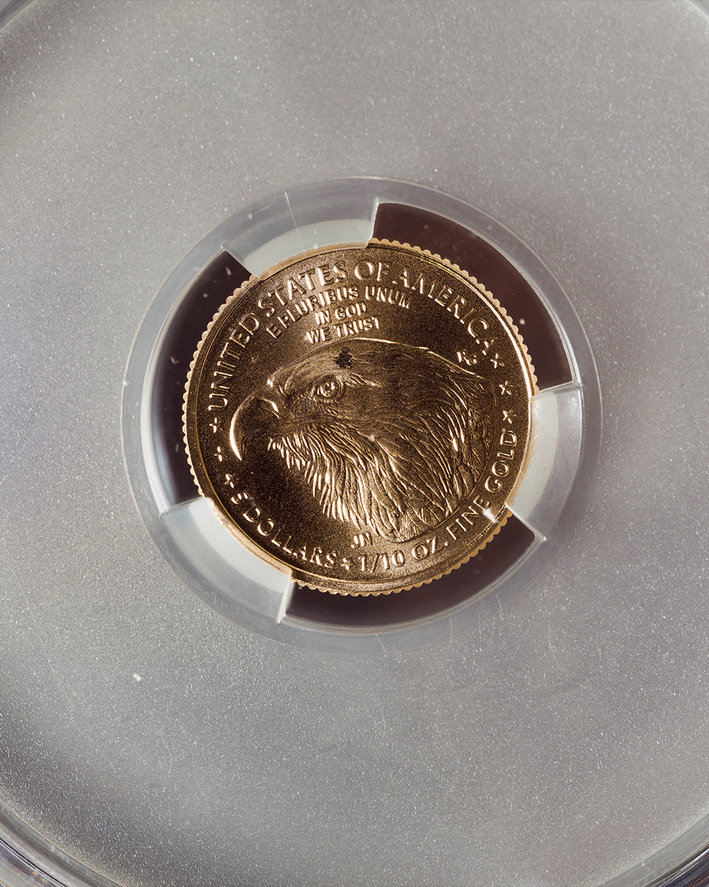 2025 1/10 oz $5 Gold Eagle | Reverse Strike Thru First Delivery CAC MS69 | Paul Nugget