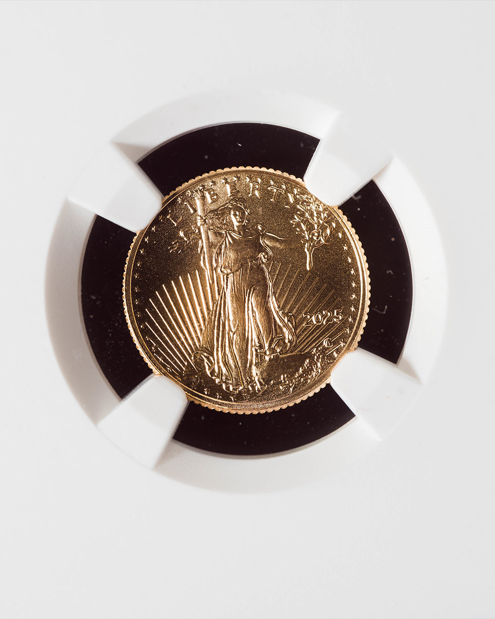 2025 $5 Gold Eagle | First Day of Issue NGC MS70 | Kenneth Bressett Autographed