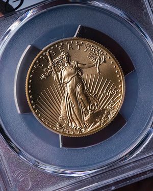 2025 1/2 oz Gold Eagle | First Day of Issue PCGS MS70 | Stephanie Sabin Autographed