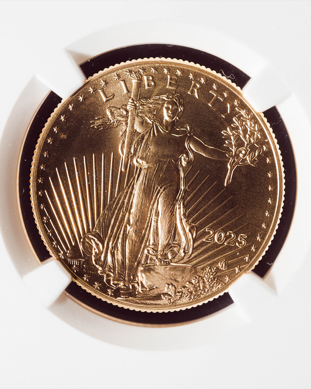 2025 $25 Gold Eagle | First Day of Issue NGC MS70 | Kenneth Bressett Autographed