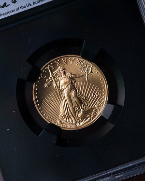 2025 1/4 oz Gold Eagle | First Day of Issue NGC MS70 | Anna Cabral Autographed
