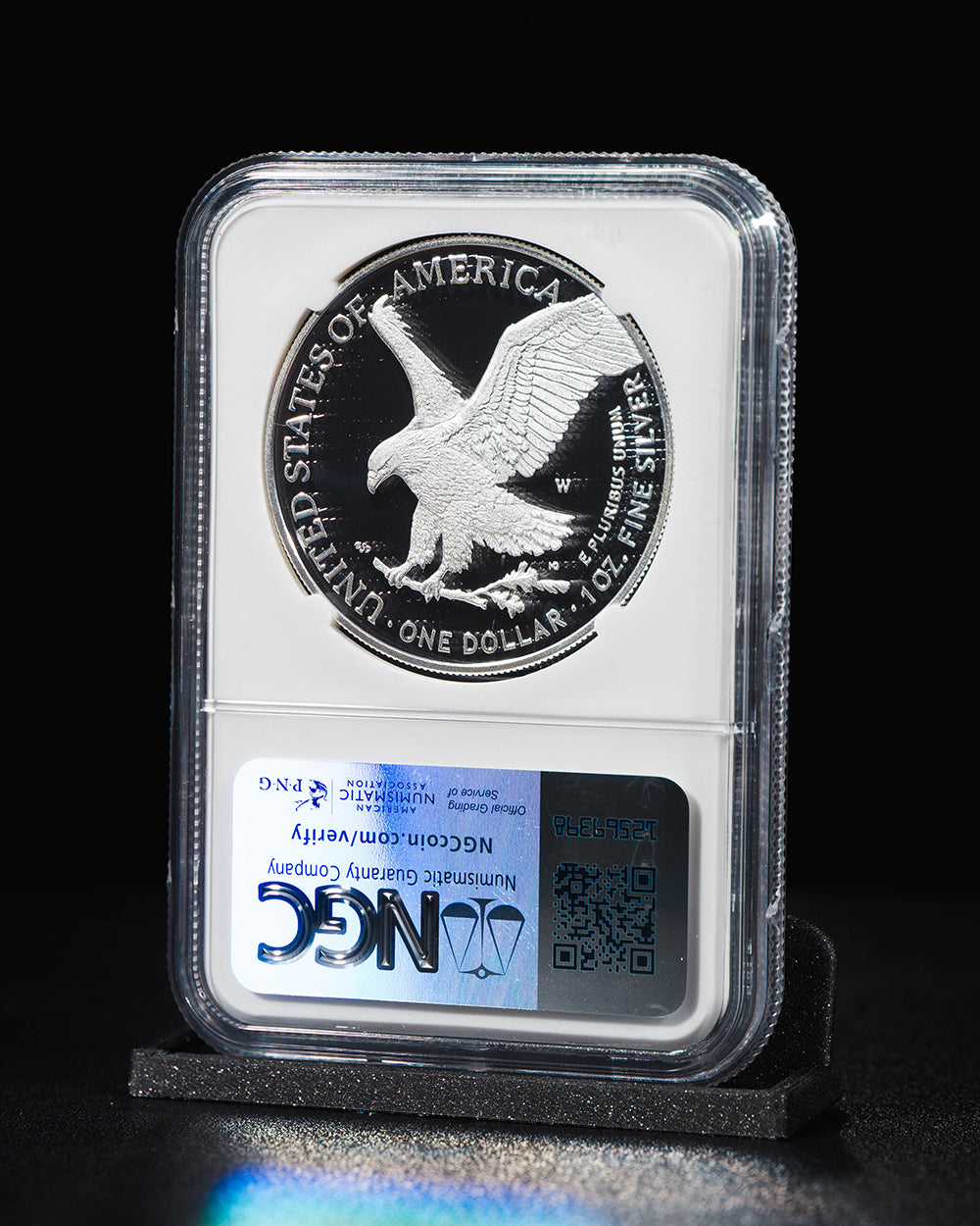 2025 W $1 Silver Eagle | Advanced Releases NGC PR70 Ultra Cameo | Kenneth Bressett Autographed