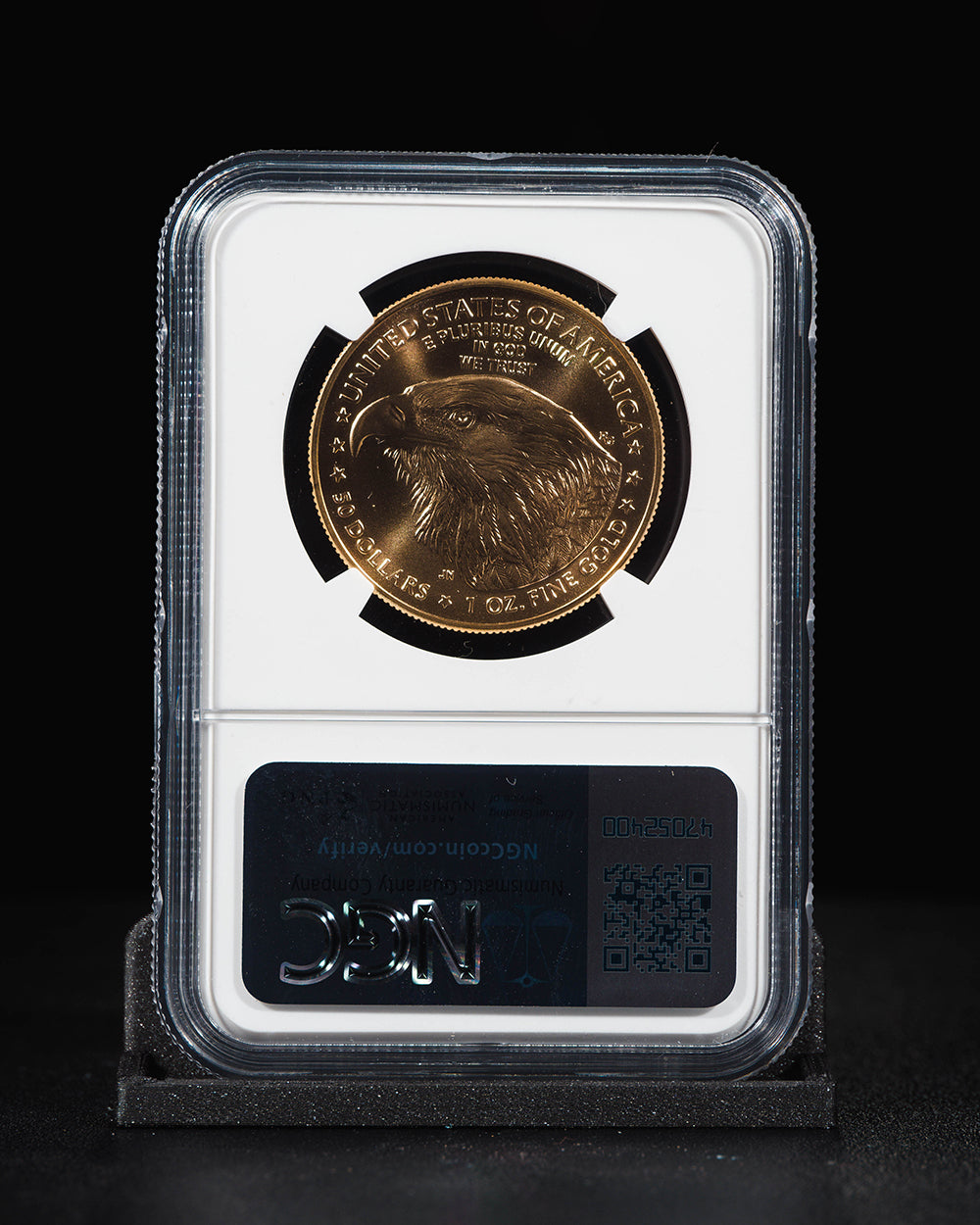 2025 $50 Gold Eagle | First Day of Issue NGC MS70 | Kenneth Bressett Autographed