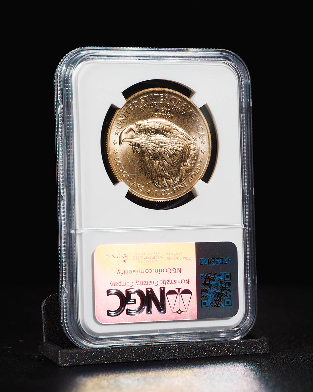 2025 $50 Gold Eagle | First Day of Issue NGC MS70 | Kenneth Bressett Autographed