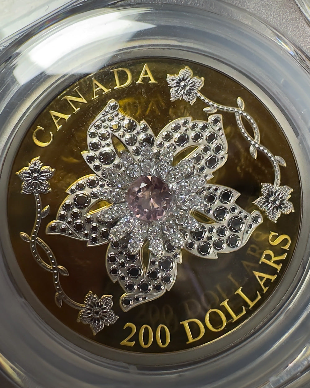 2025 Gold Diamond Brooch | First Day of Issue PCGS MS70 | Steven Rosati Autographed