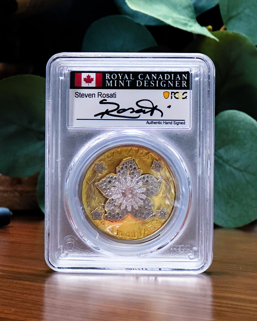 2025 Gold Diamond Brooch | First Day of Issue PCGS MS70 | Steven Rosati Autographed