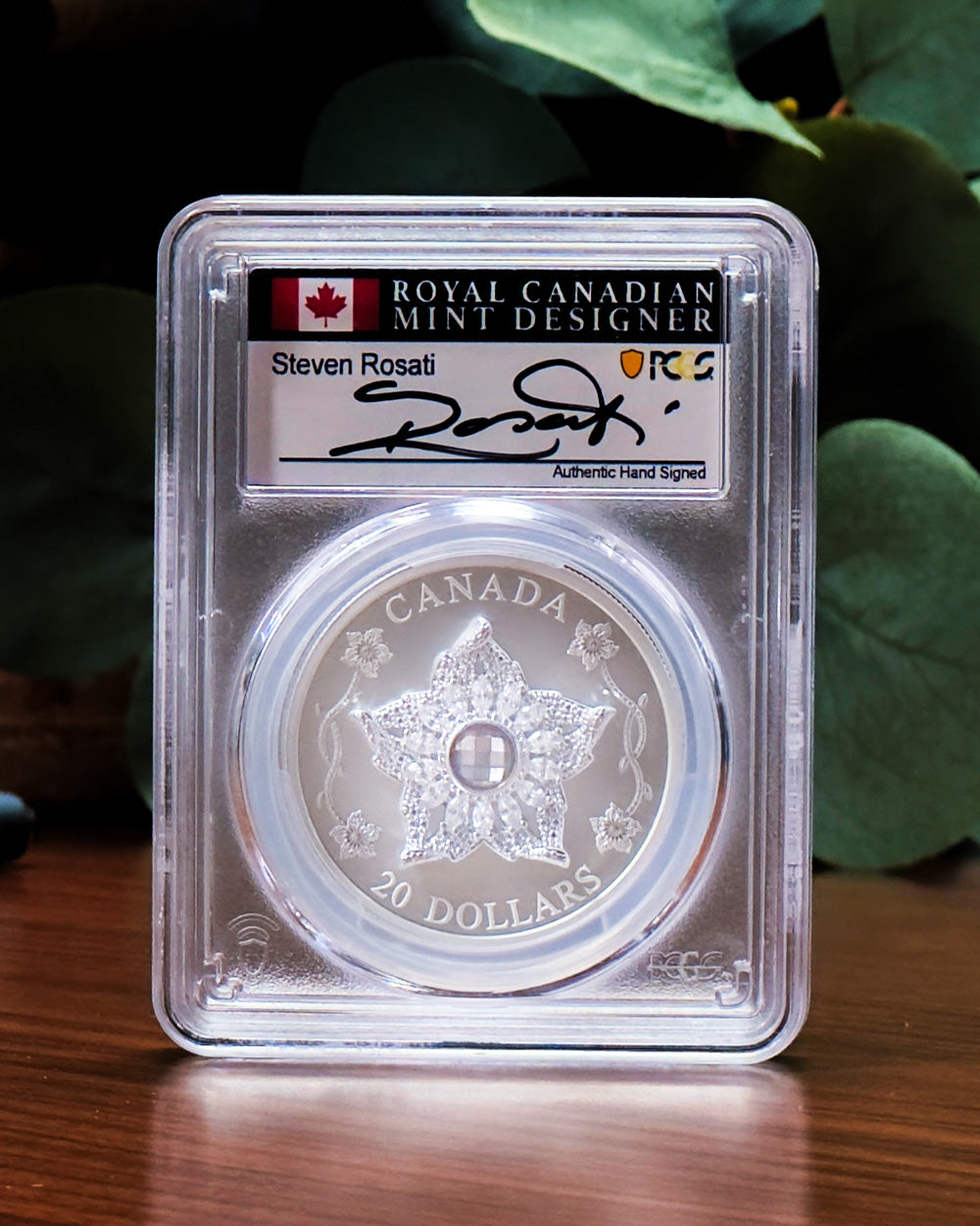 2025 Silver Diamond Brooch | First Day of Issue PCGS MS70 | Steven Rosati Autographed