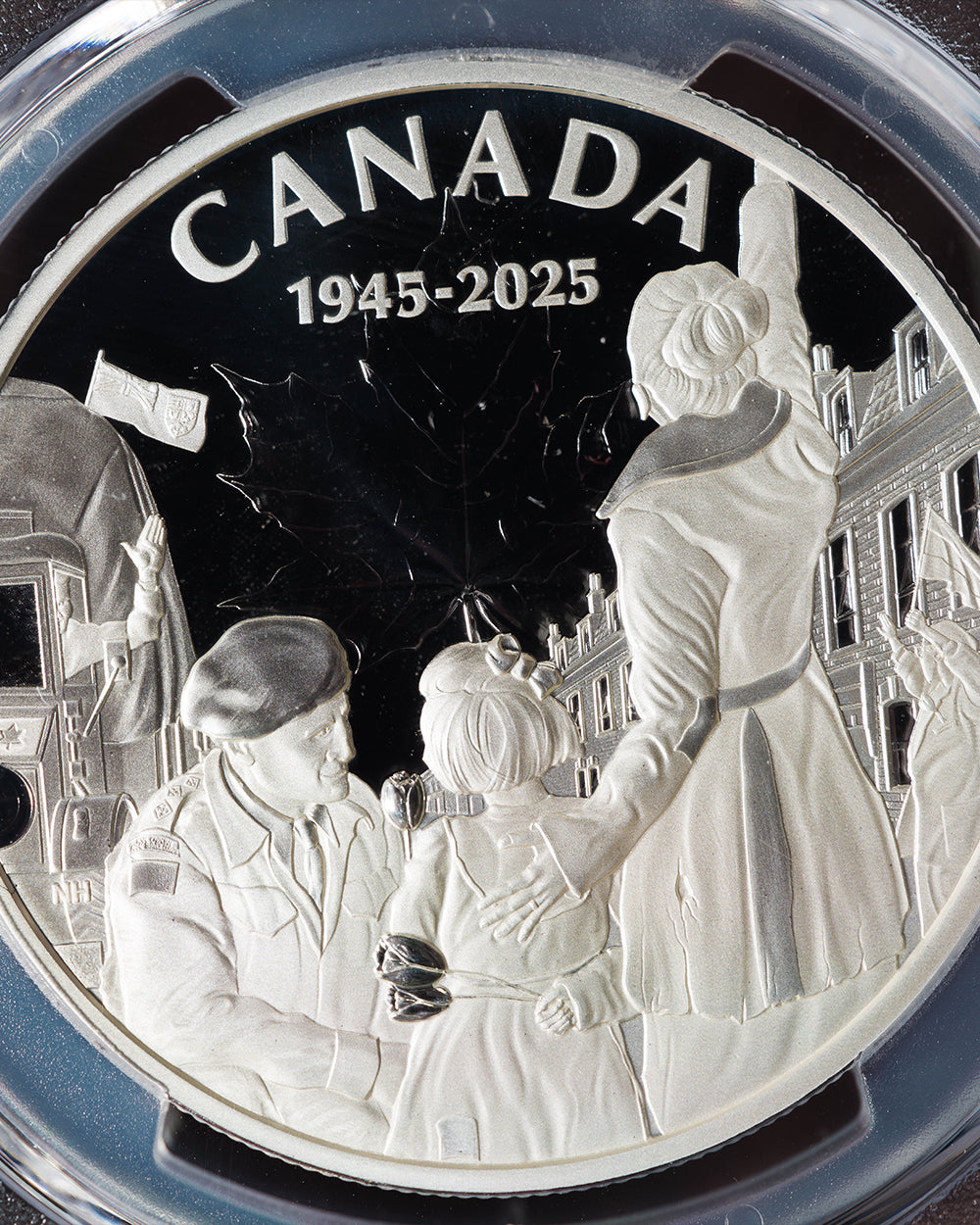 2025 $20 Silver Canada End of WWII in Europe 80th Anniversary | First Day of Issue PR70 Deep Cameo | Steven Rosati Autograph