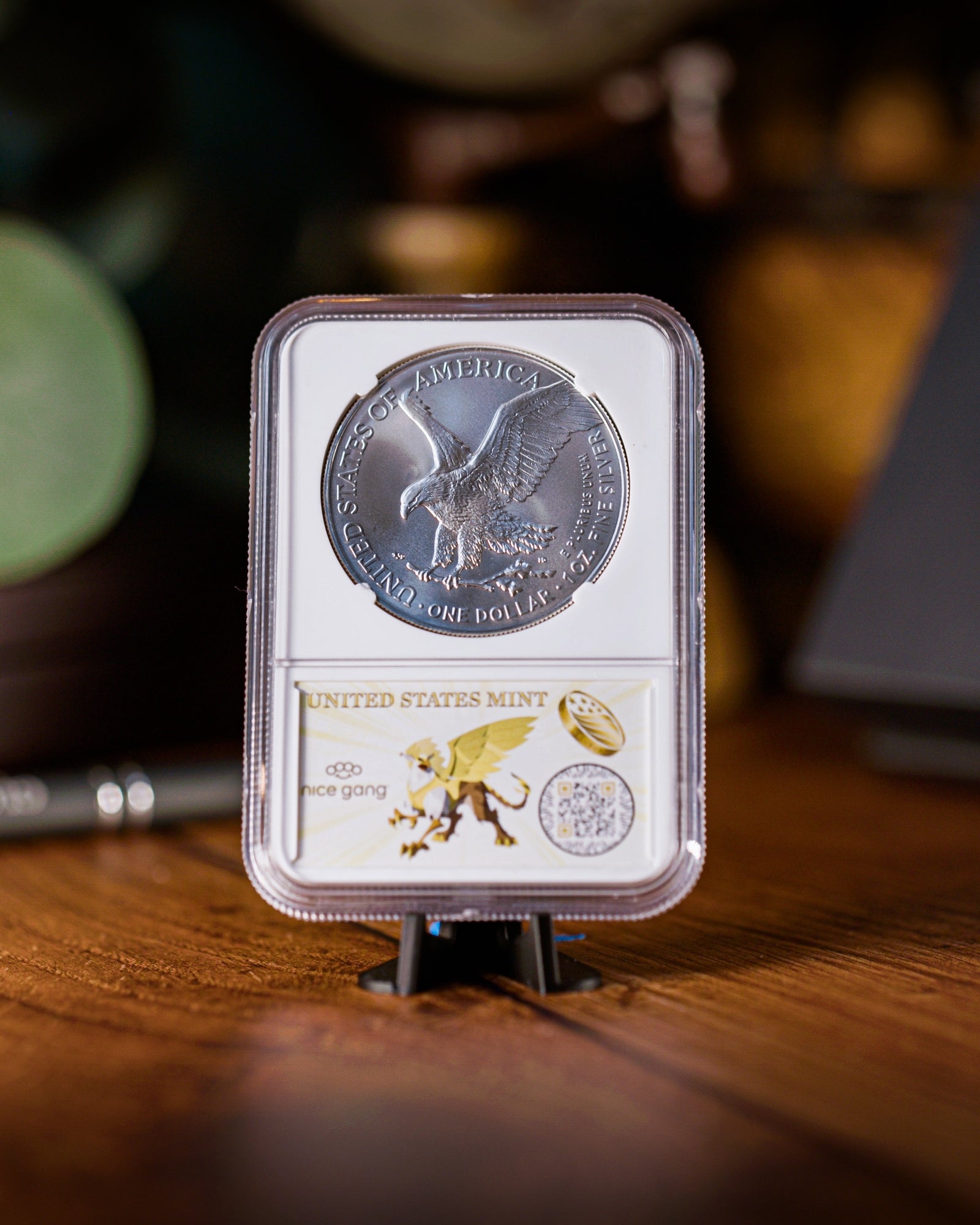 2025 Silver Eagle FDOI MS69 Reverse Struck Thru Error