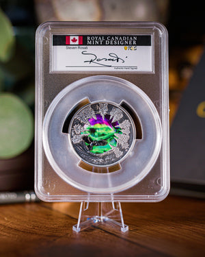 2025 $30 Canada Magic of the Northern Lights | First Day of Issue PR70 | Steven Rosati Autographed (Copy)