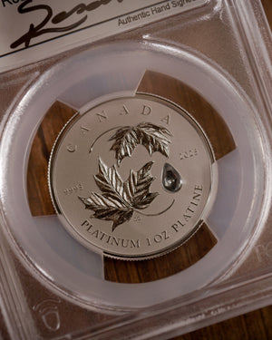 2025 $300 Canada Platinum Maple Leaf Forever | First Day of Issue Gem Proof | Steven Rosati Autographed