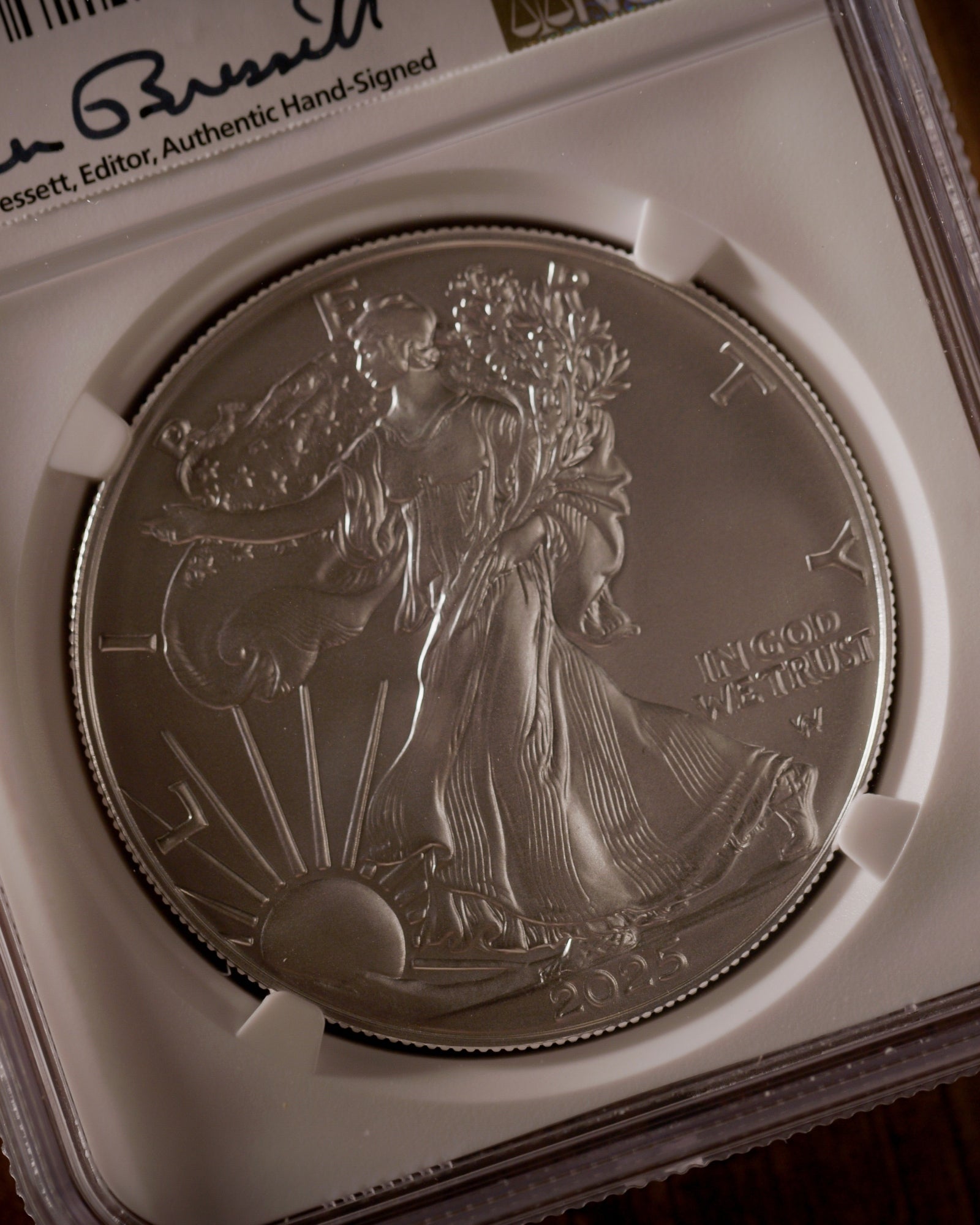 2025 W Burnished Silver Eagle | Advanced Release MS70