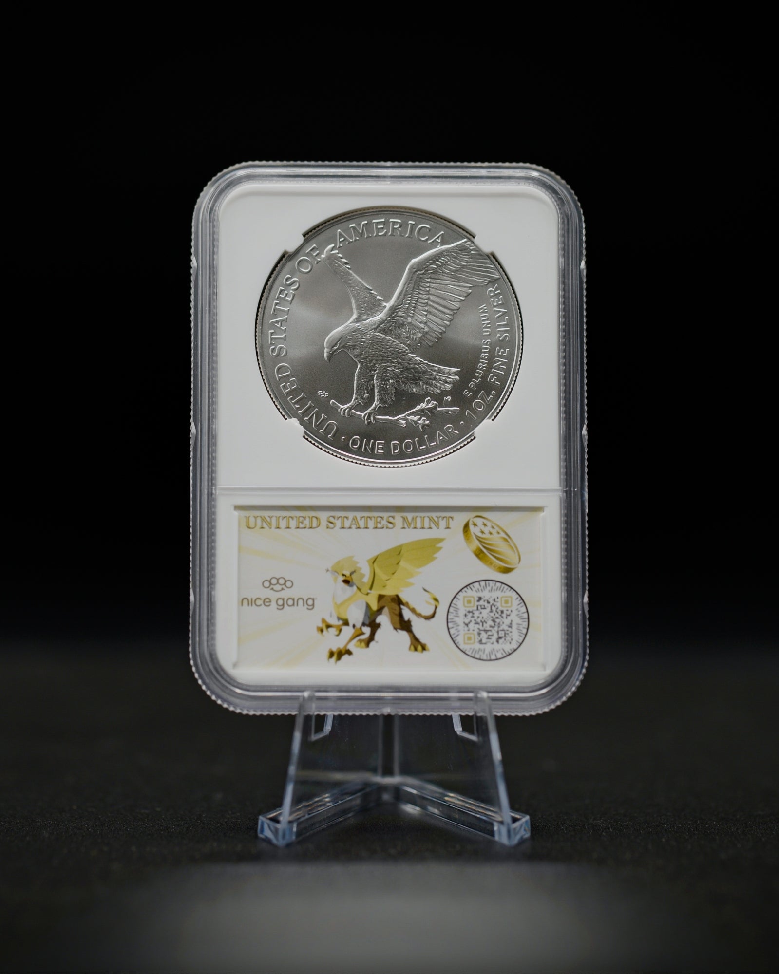 2025 Silver Eagle FDOI MS69 Reverse Struck Thru Error