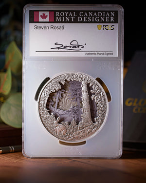 2025 $175 Canada Predator or Prey Shadow Box | First Day of Issue SP70 | Steven Rosati Autographed