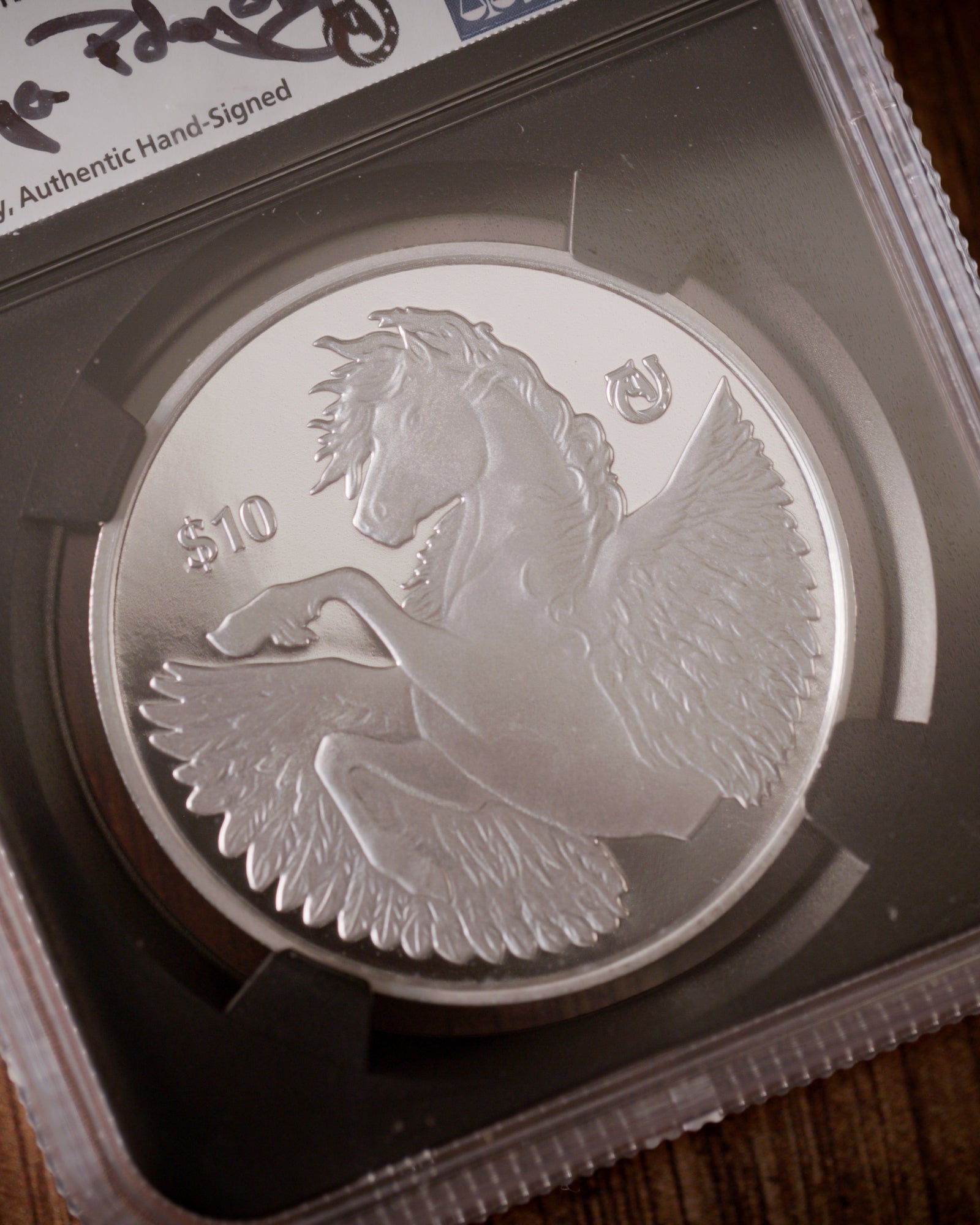 U8- Pegasus 1001 北欧メタル レア盤 Reveal the Rare PF70 Pegasus Numismatic Gem Today