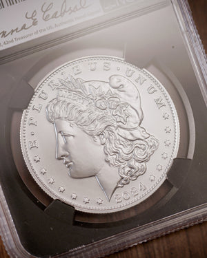 2024 Morgan & Peace Dollar Set | Advanced Release MS70 | Anna Cabral Autographed