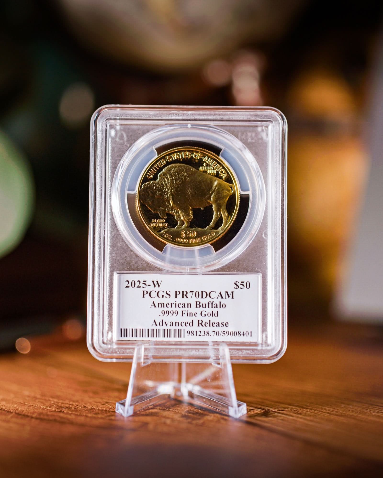 2025 W 1 oz Gold Buffalo | Advanced Releases PR70 | Stephanie Sabin Autographed