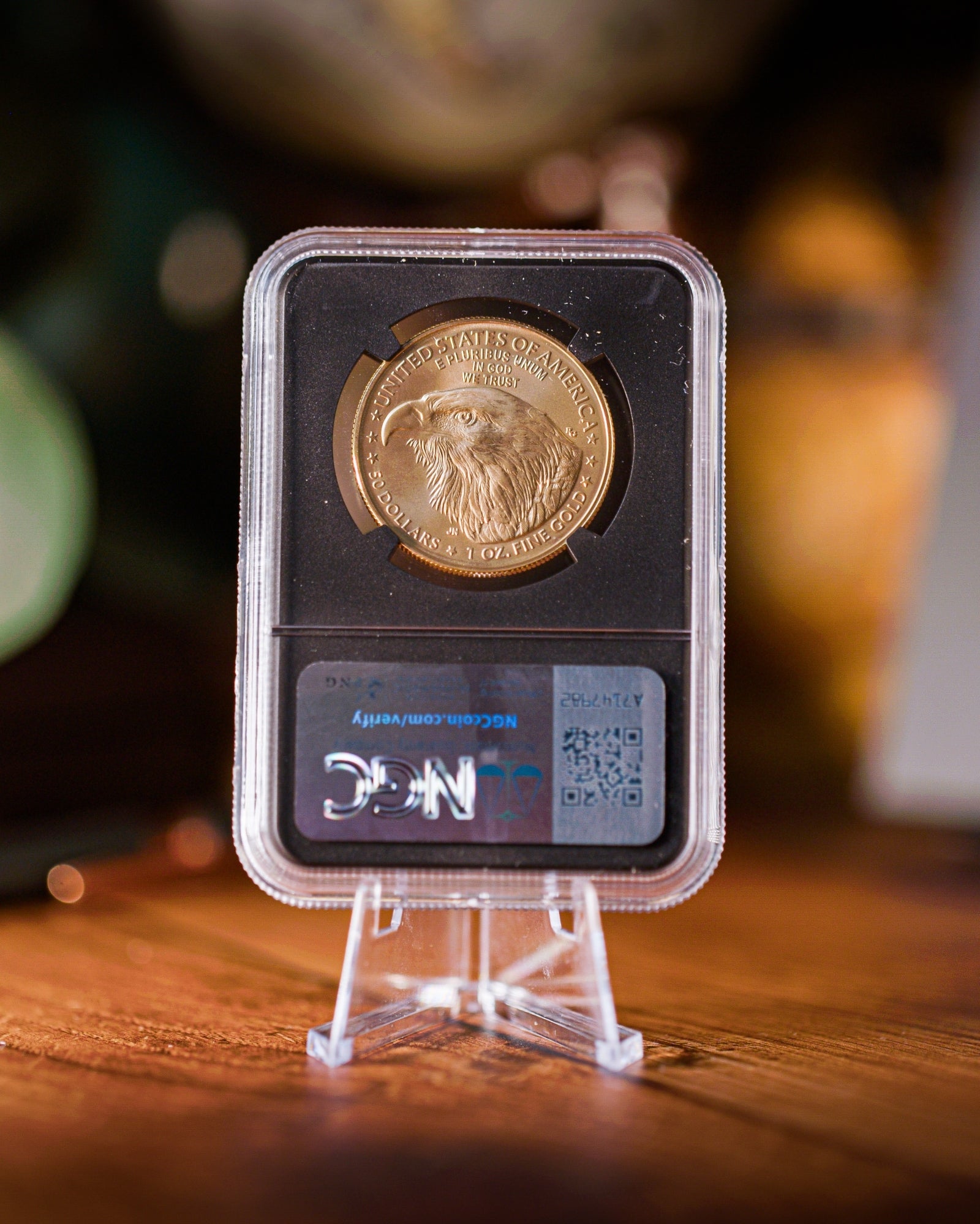 2025 W $50 Burnished Gold Eagle | NGC MS70 Advanced Release | Anna Cabral Autographed